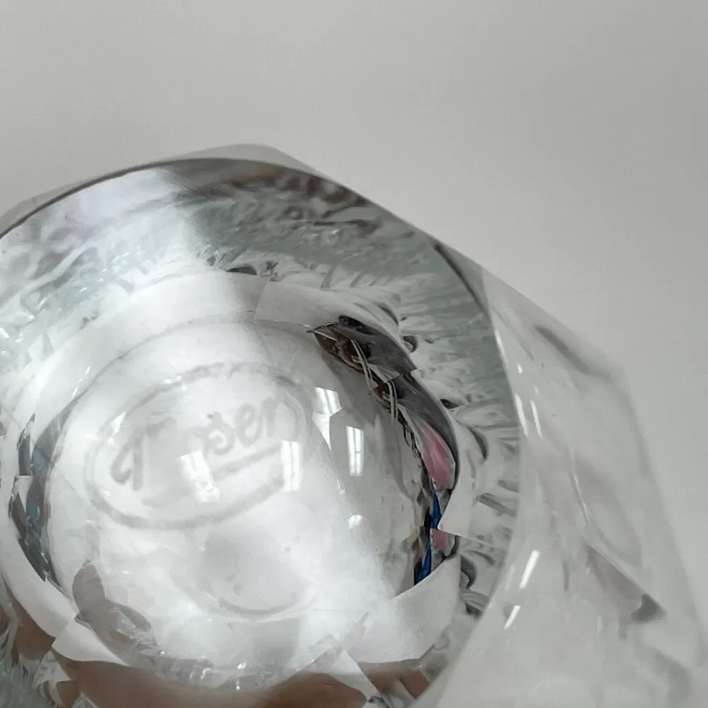 Moser Vase‎ Clear Glass Corsica Panels Almost 6